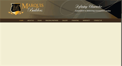 Desktop Screenshot of marquiscustombuilders.com