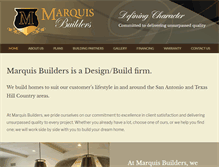 Tablet Screenshot of marquiscustombuilders.com